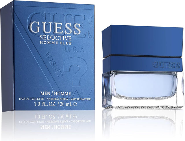 GUESS Seductive Blue Homme — Eau de toilette 30 ml — flacon et étui