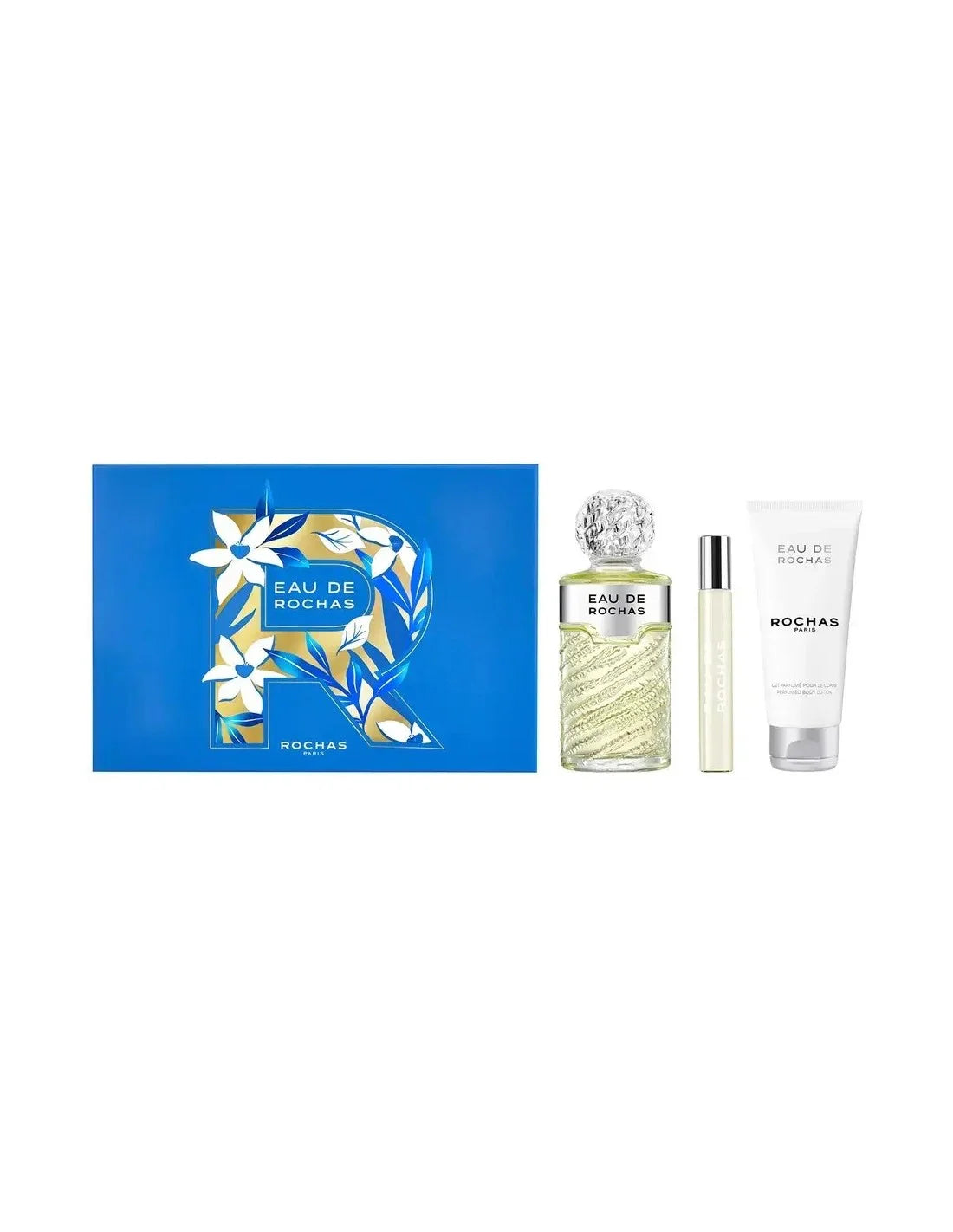 Coffret Rochas Eau de Rochas Eau de Toilette 100 ml + lait corps 100 ml + eau de toilette 20 ml