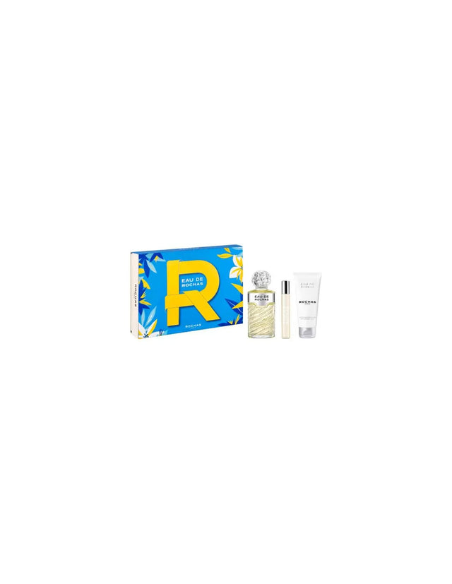 Coffret Rochas Eau de Rochas Eau de Toilette + vaporisateur de sac + lait corps