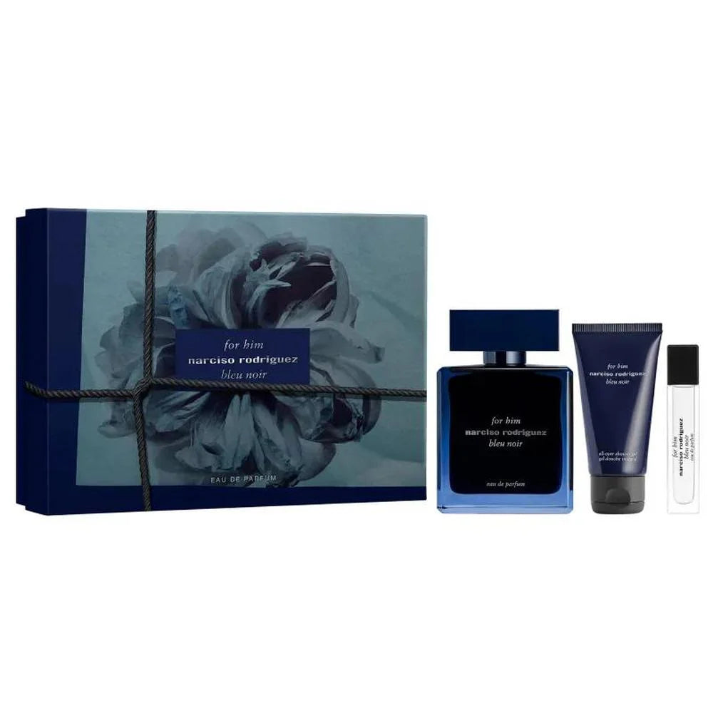Coffret Narciso Rodriguez For Him Bleu Noir Eau de Parfum 100 ml + gel douche 50 ml + eau de parfum 10 ml