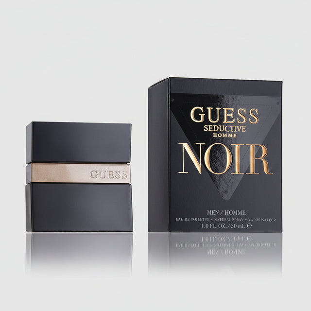 GUESS Seductive Noir Homme — Eau de toilette 30 ml — flacon et étui